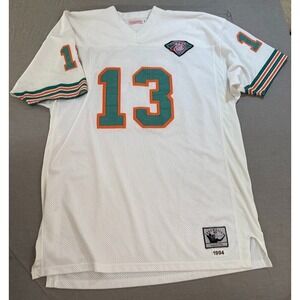 Mitchell & Ness White Jersey with Orange and Teal Accents